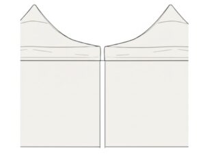 Seitenwand Verbreiterung Dachrinnen - Einsatz zu HEBU-Tent Faltzelt - weiss