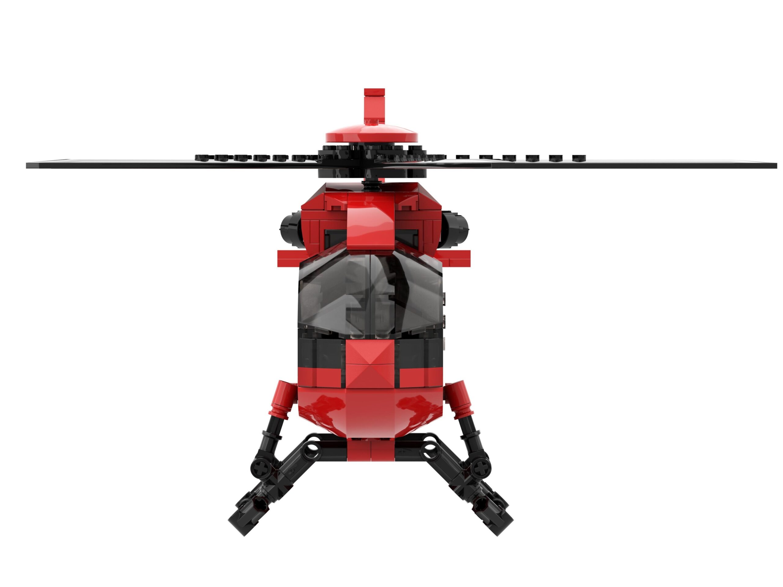 Airbus H145 D3 Rega Helikopter - ACE Bricks Klemmbaustein-Set – Bild 5