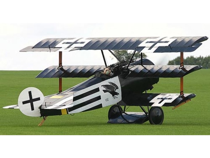 Monster Fokker DR-1, 100ccm, Spw 2400mm, ARF-Modell von CYModel