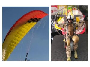 RC Motor-Paraglider Paramotor Gleitschirm - PNP-Set mit Pilot Fighter - Spw 2500mm
