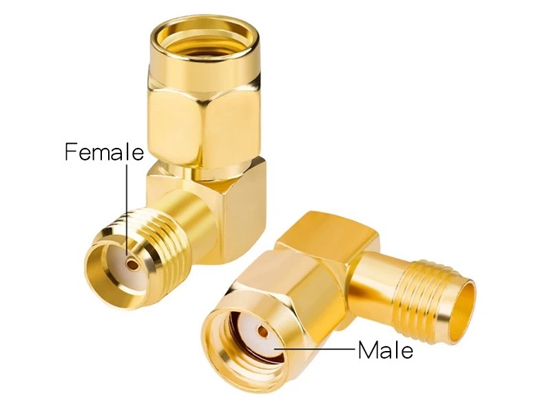 FPV L-Antennen-Adapter - RPSMA-J male zu SMA-K female
