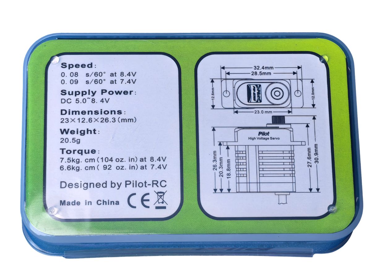 Digital Servo PY-07AH / MG, 7kg Stellkraft, Pilot-RC – Bild 5