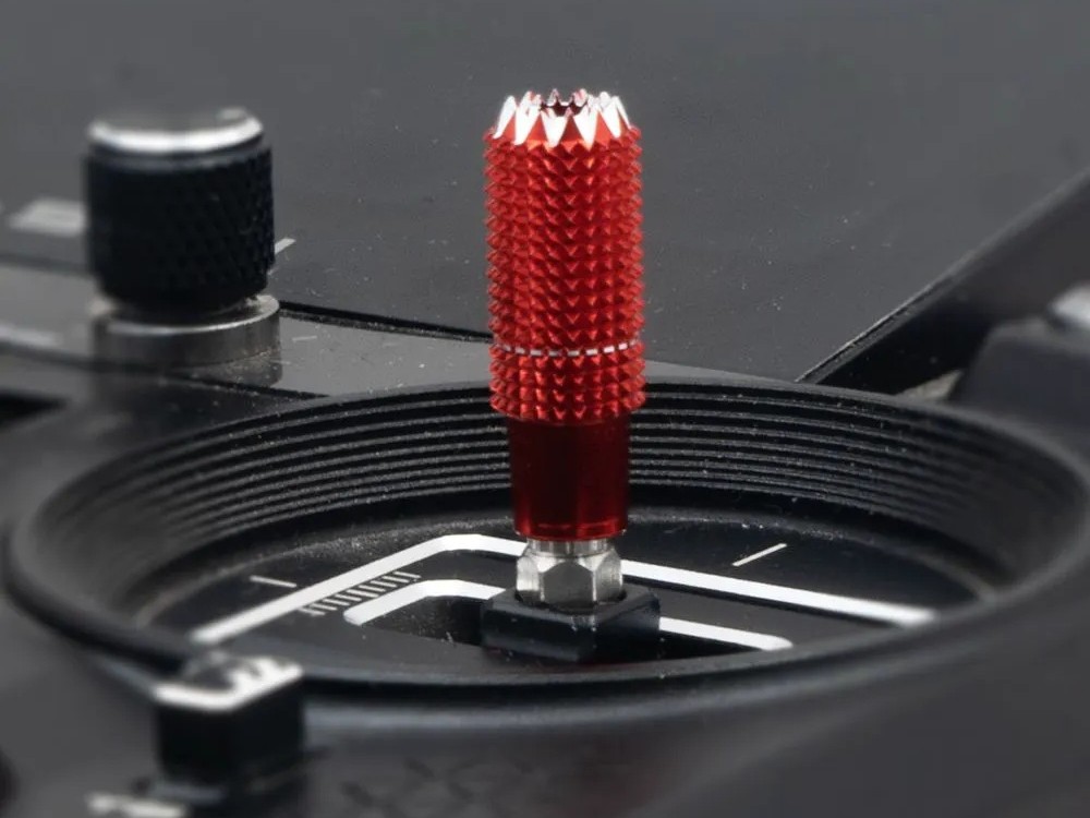 FrSky M4 All-Around Spiked Anti-Slip Stick Ends - Rot - 2 Stück – Bild 2