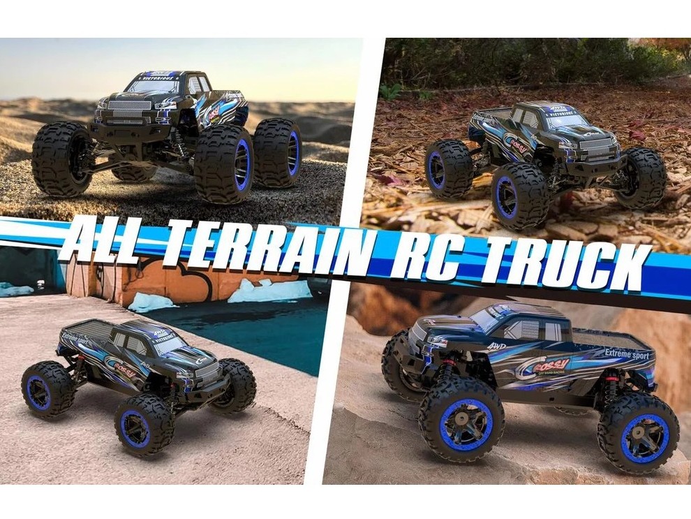 Monster Truck - Crossy blau 4WD RC-Car - RTR-Komplett-Set - 2.4Gh - 1:18, Volantex – Bild 3