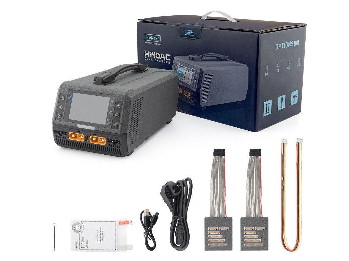 ToolkitRC M14DAC Dual Ladegerät - 2500W - 6-14S LiPo/LiHV – Bild 6