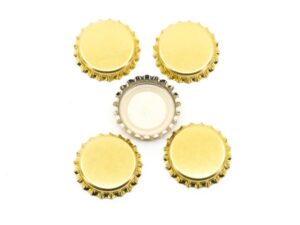 Kegland - Kronkorken - Bierflaschenverschluss 26mm - Set à 100 Stück - GOLD