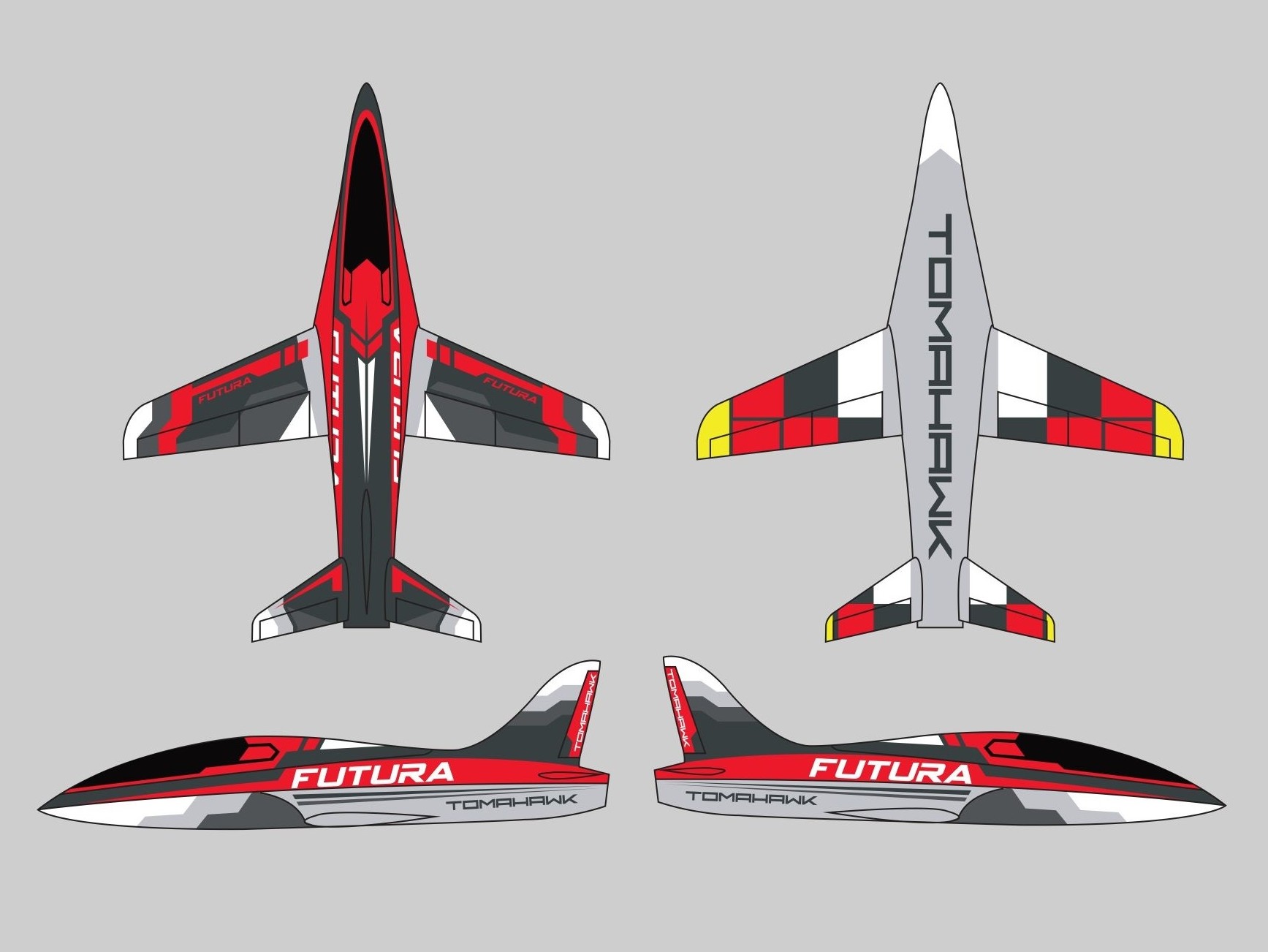 Tomahawk FUTURA V3 2.2m ARF - lackiert X-rot – Bild 5