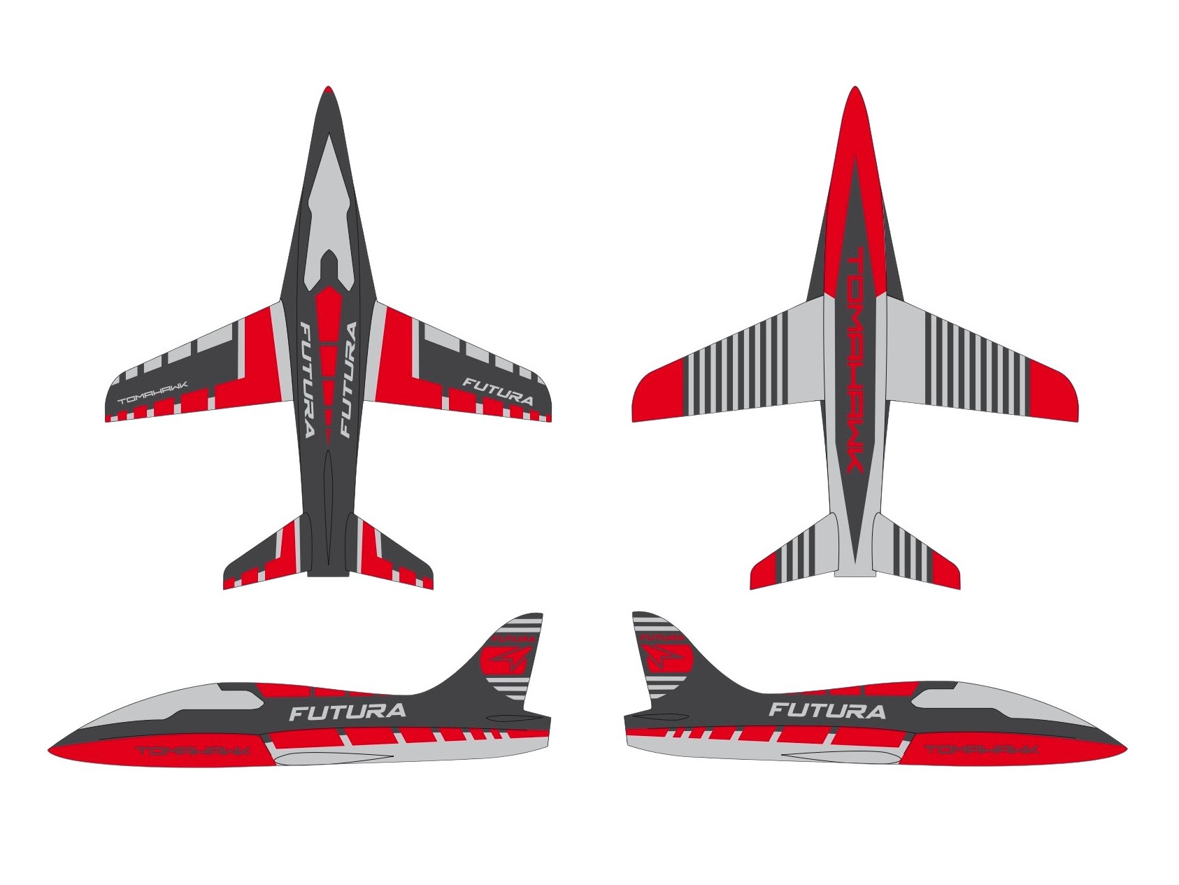 Tomahawk FUTURA V3 2.2m ARF - lackiert G-rot – Bild 2