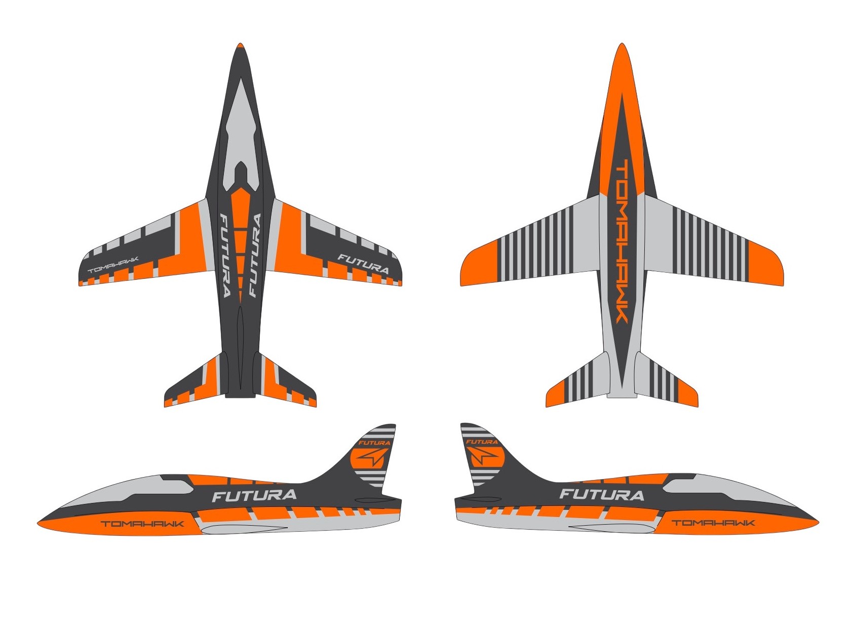 Tomahawk FUTURA V3 2.2m ARF - lackiert G-orange – Bild 2