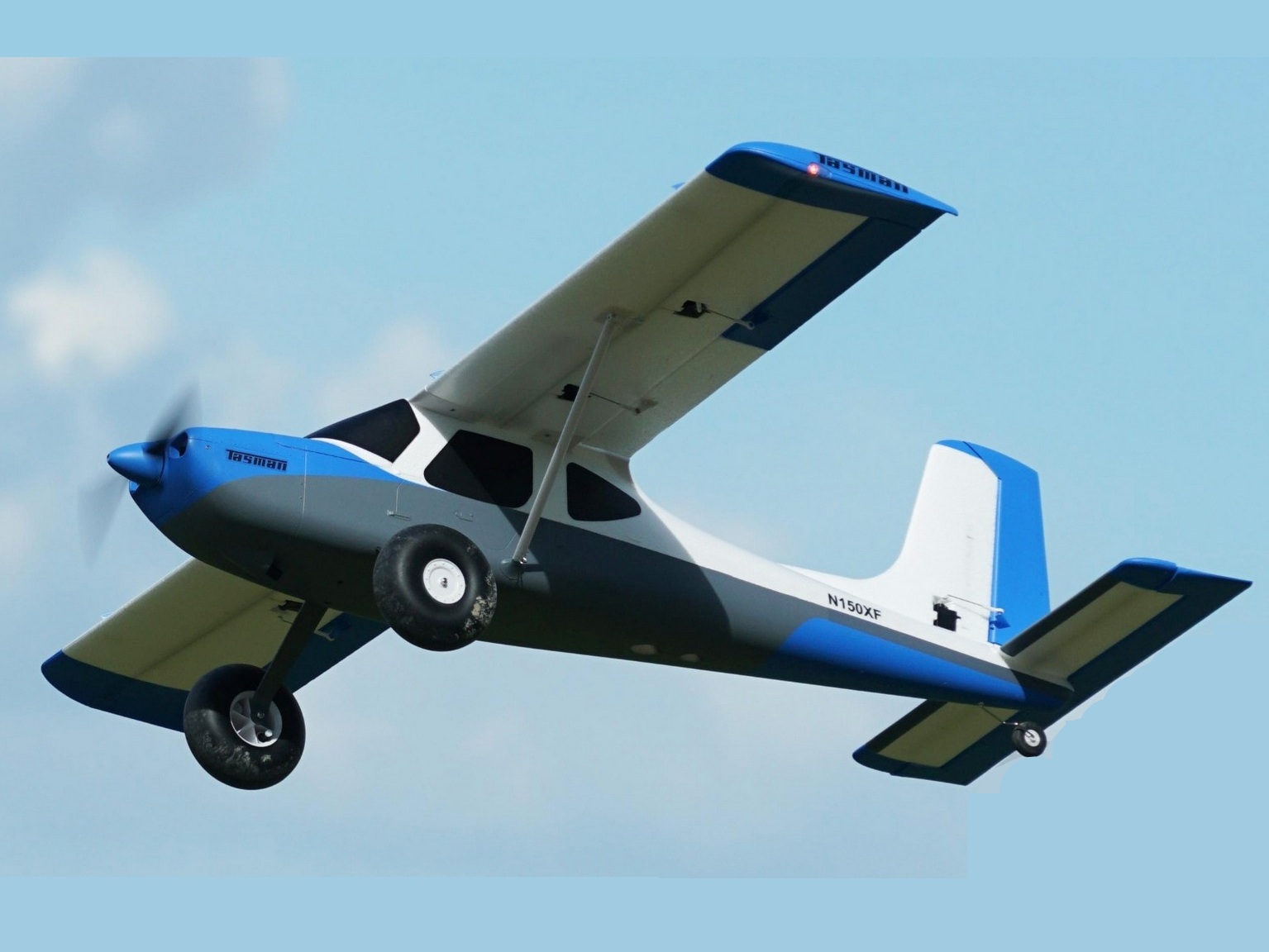 Tasman STOL blau, Spw 1500mm, PNP-Set von XFLY-Model – Bild 4