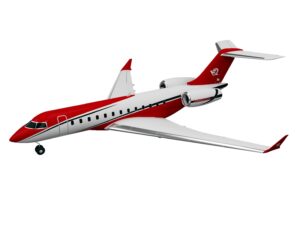 Business Jet J-65 - rot, Twin 40mm Impeller-Jet, Spw 1030mm, PNP-Set, XFLY-Model