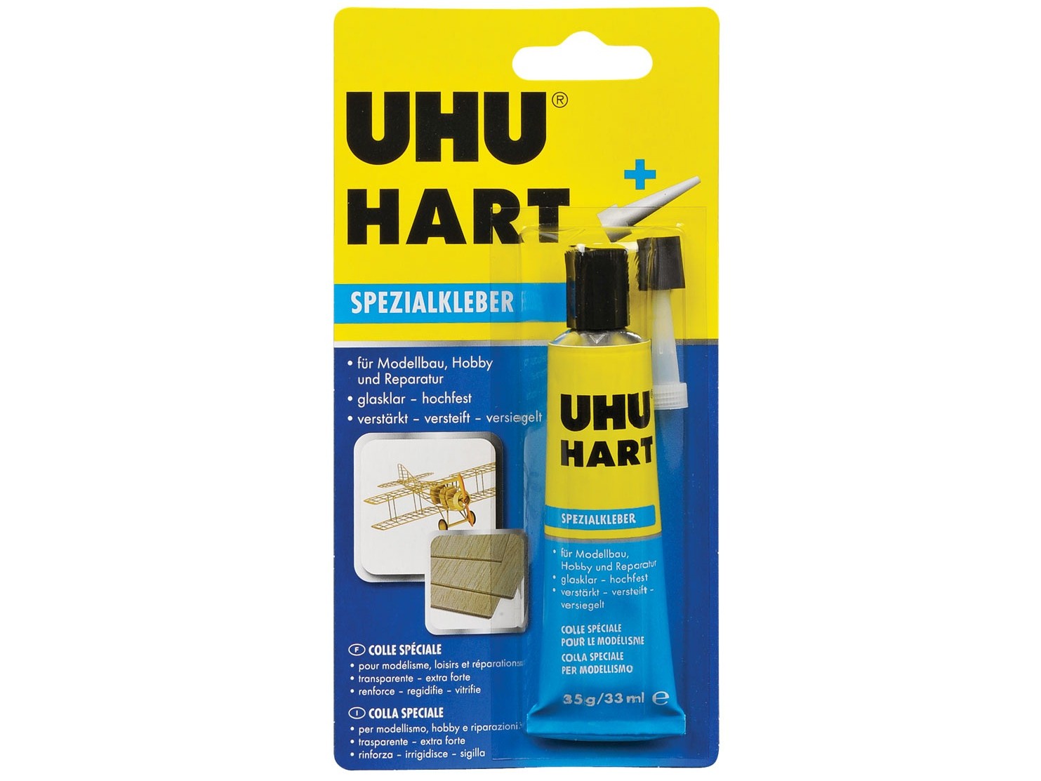 UHU HART - Spezialkleber - Tube 35 g - Blister