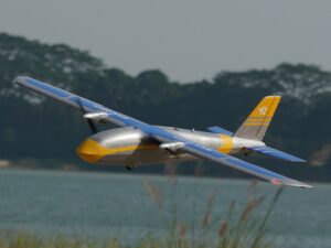 TWIN Elektrosegler X1500 - blau, Spw 1500mm, PNP-Set von XFLY-Model