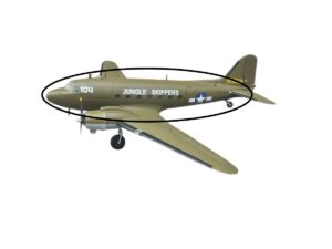 Rumpf zu C-47 Skytrain, Spw 1600mm, PNP-Set von AF-Models
