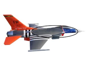 Rumpf vorne zu F-16 - Turbinen-Jet 1/5, Spw 2115mm, Pilot-RC