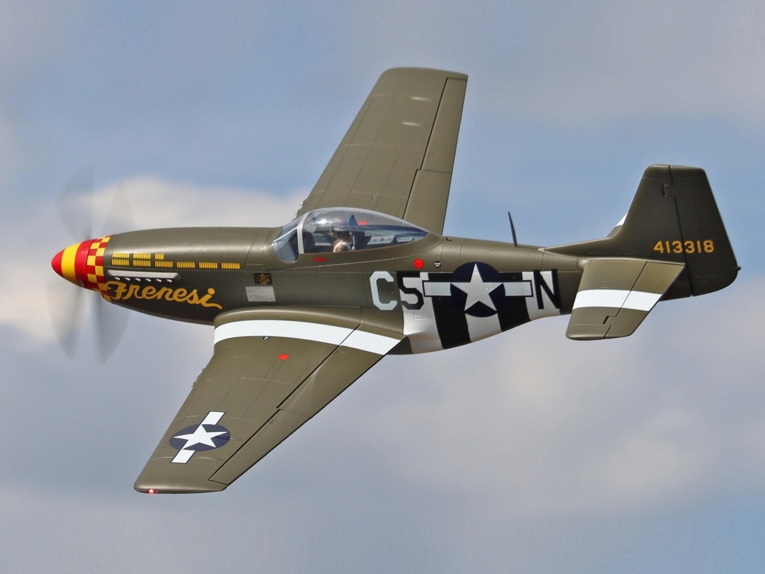 P-51D Mustang, Spw 1600mm, PNP-Set, FlightLineRC / Freewing – Bild 4