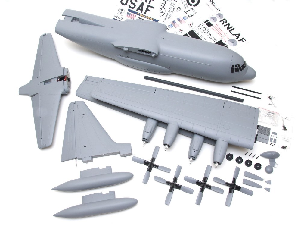 Hercules C-130 Military Grey - Spw 1600mm - PNP-Set - AF-Models – Bild 4