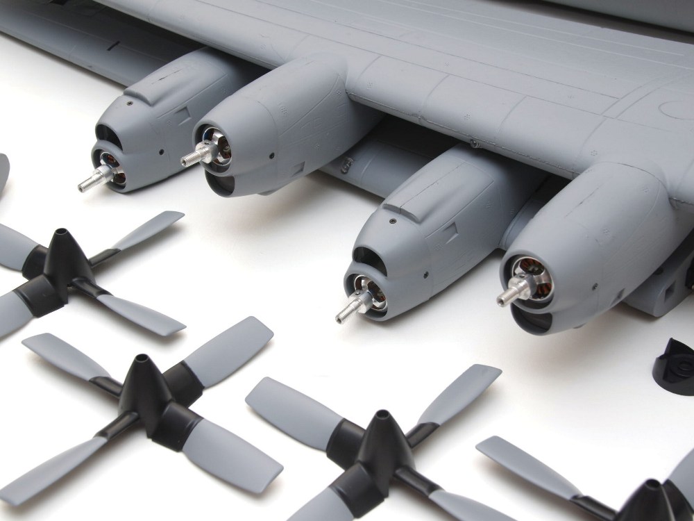 Hercules C-130 Military Grey - Spw 1600mm - PNP-Set - AF-Models – Bild 6