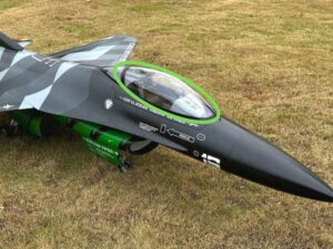 Cockpitverglasung zu F-16 - Turbinen-Jet 1/5, Spw 2115mm, Pilot-RC
