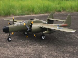 P-61 Black Widow grün, Spw 1500mm, PNP-Set von Dynam