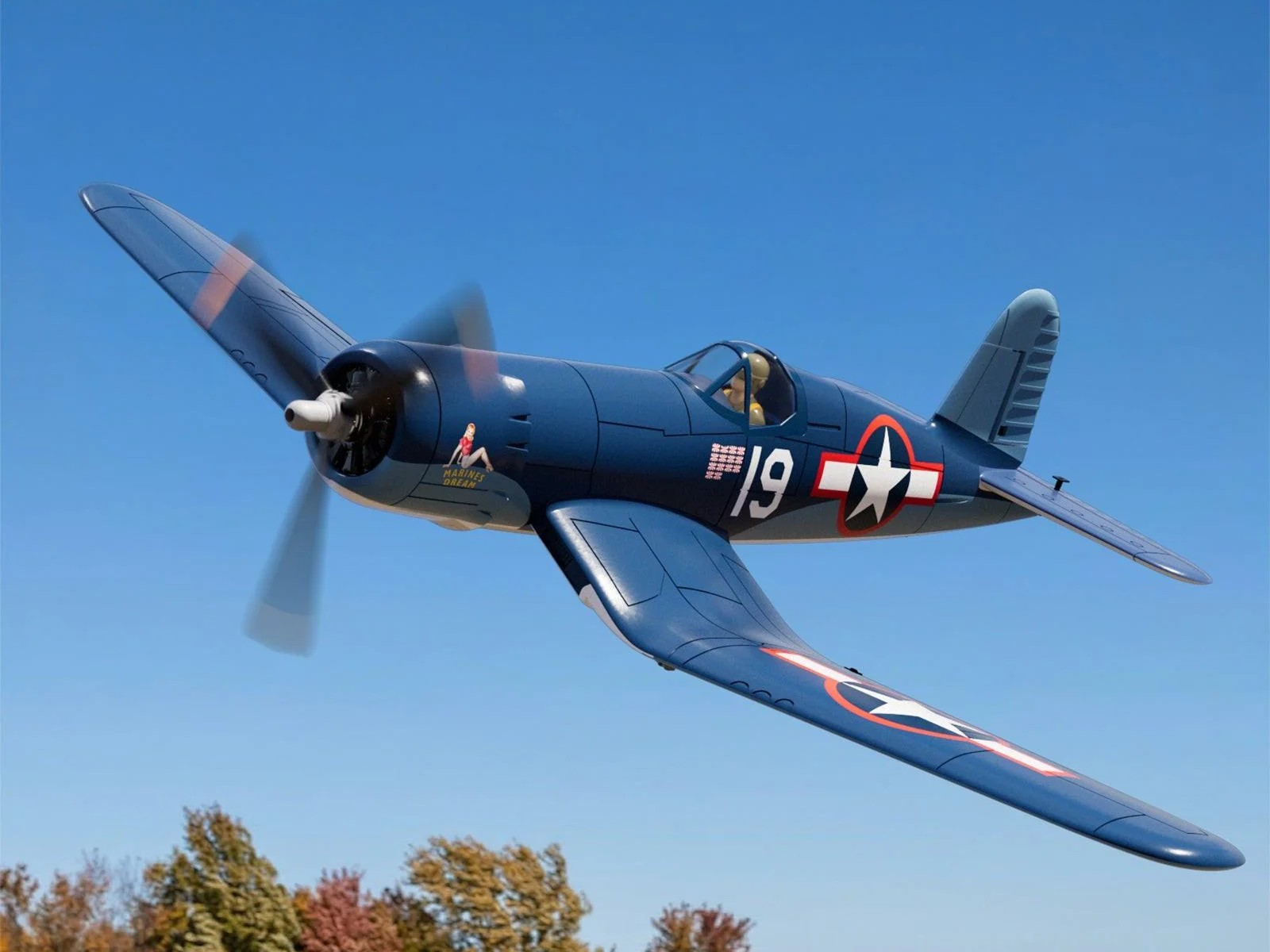 Corsair F4U, Spw 500mm, RTF Komplett Set von Volantex - EXA76803 – Bild 2