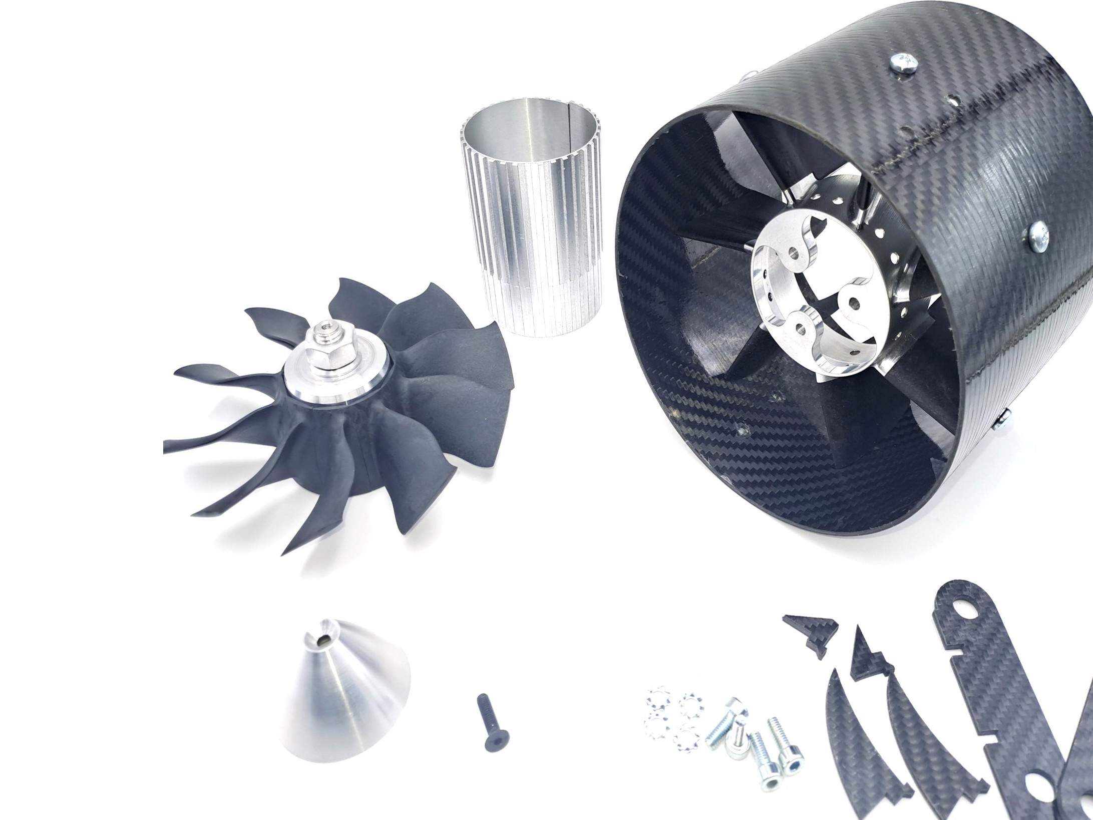 Jetfan-130 - 130mm Impeller / EDF aus CFK - Kohlefaser