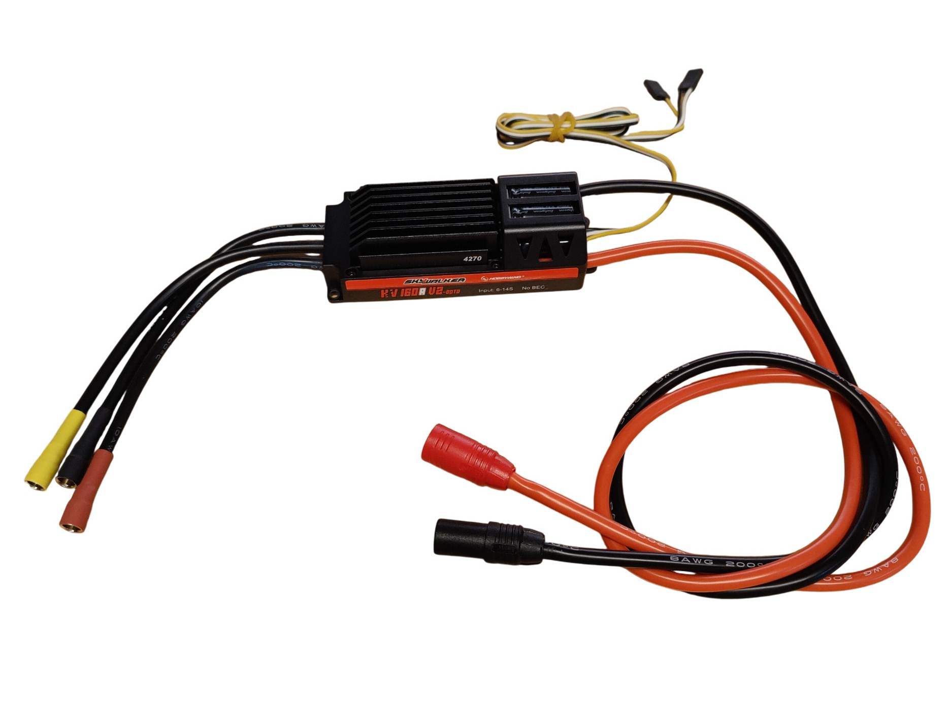 Hobbywing Regler Skywalker V2 160A OPTO - 6-14S zu HSDJets wie Super Viper