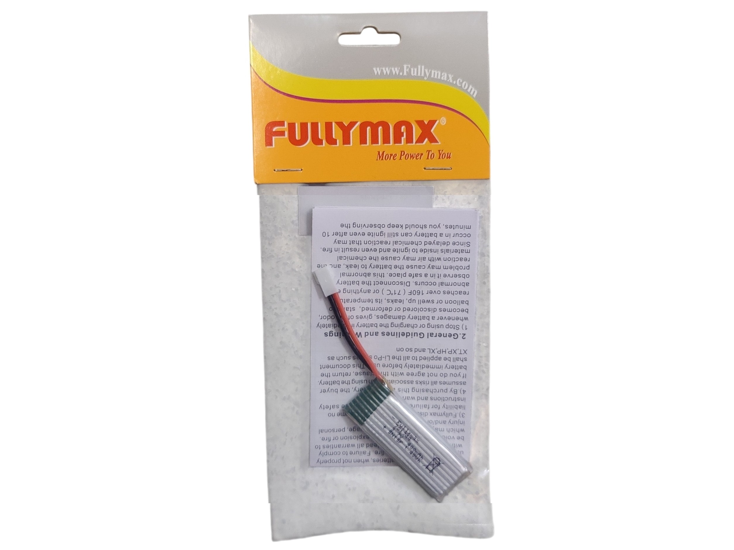 HEAT-RC LiPo Akku 1S / 3.7V 400mAh 20C - Molex - Fullymax