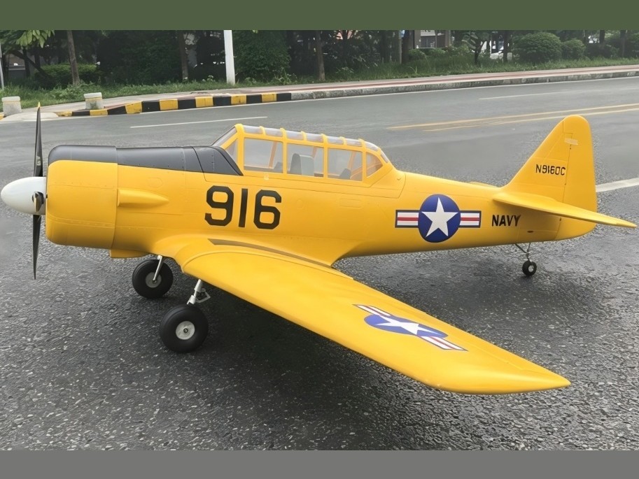 Full Composite AT-6 Texan - gelb, 60-80ccm, Spw 2590mm, ARF-Set - CYModel – Bild 2
