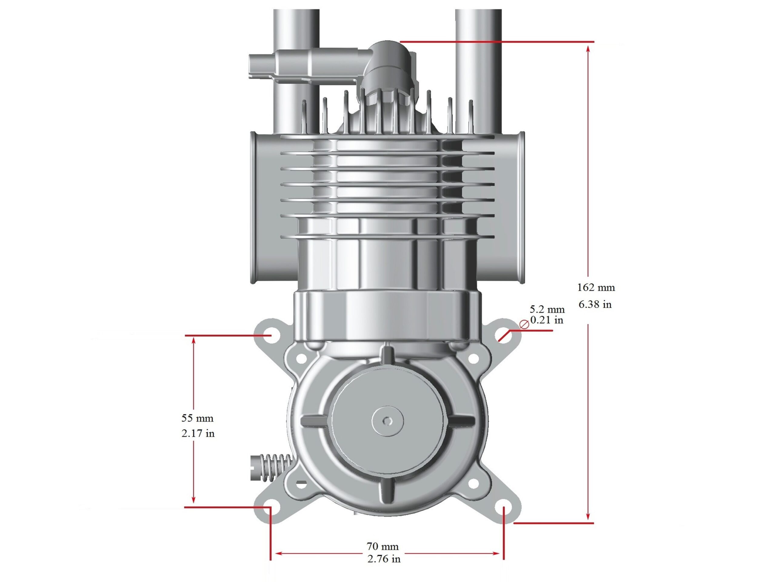 Stinger 35cc RE 1-Zylinder Benzinmotor mit Heckauslass – Bild 5