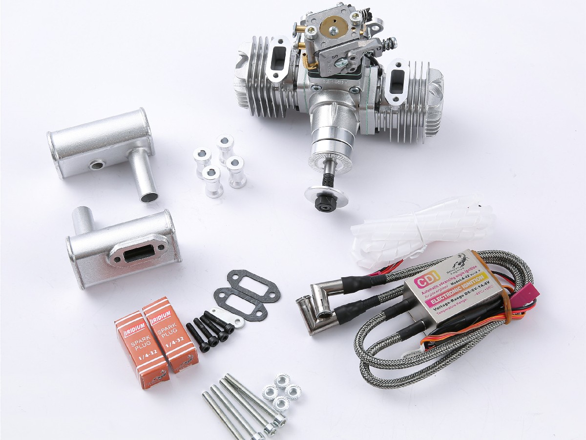 Stinger 20cc Twin 2-Zylinder Boxer Benzinmotor – Bild 4