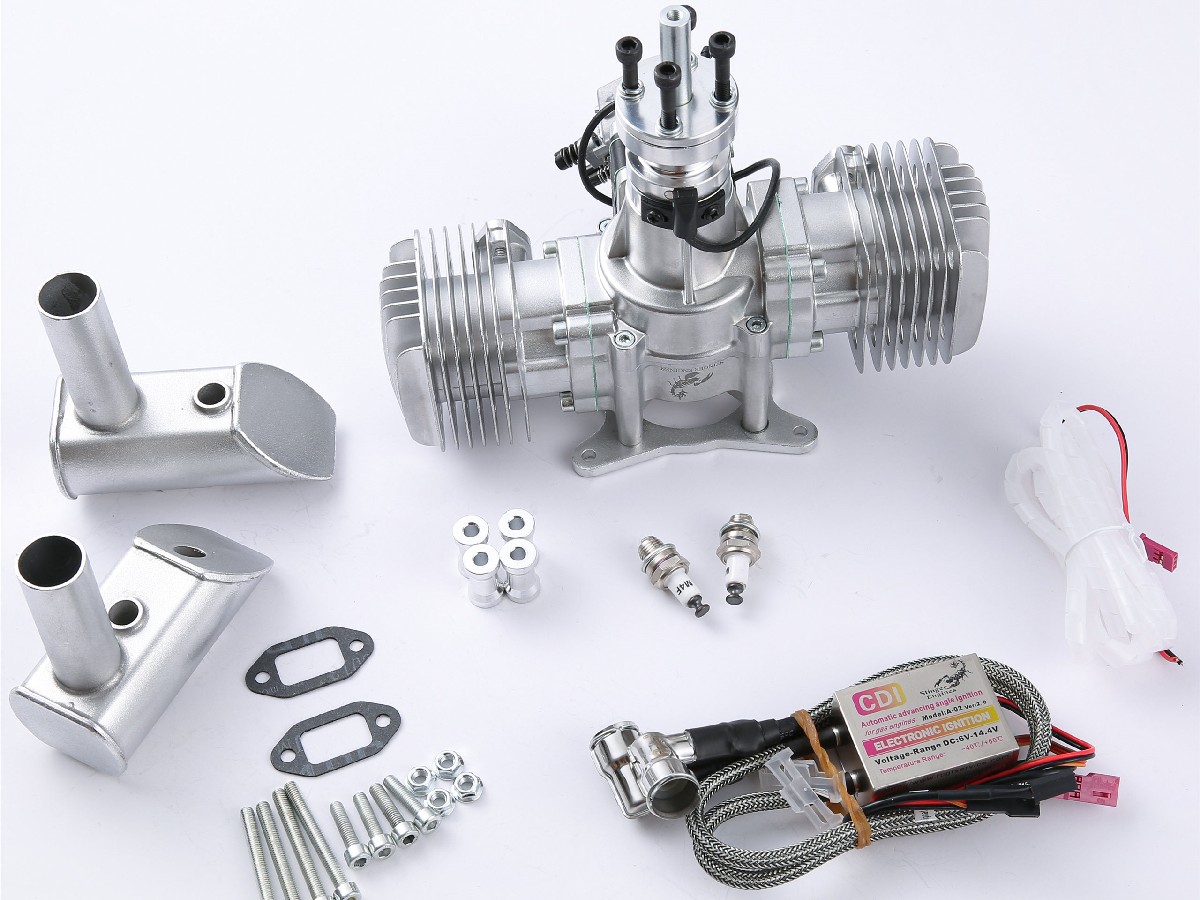 Stinger 70cc Twin 2-Zylinder Boxer Benzinmotor – Bild 2