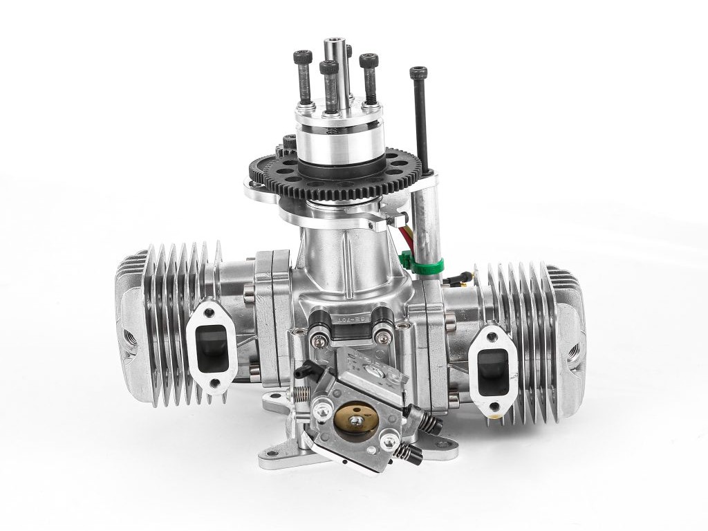 Stinger 70cc Twin 2-Zylinder Boxer Benzinmotor mit Elektrostarter – Bild 3