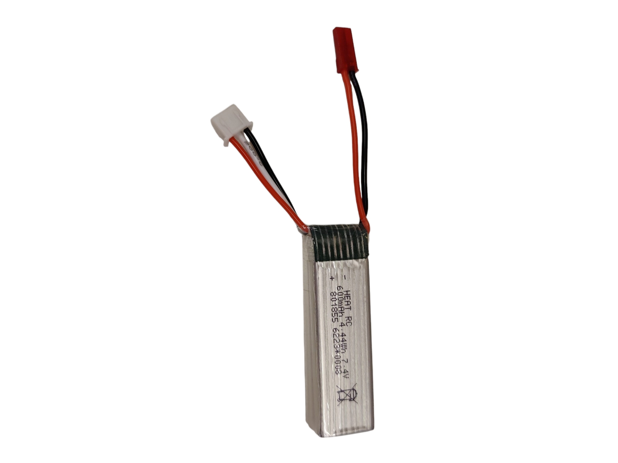 HEAT-RC, LiPo Akku 2S / 7.4V 600mAh 20C - JST – Bild 2