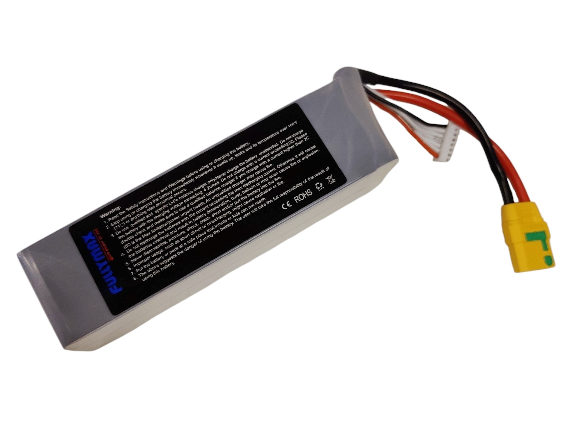 HEAT-RC, LiPo Akku 6S / 22.2V, 6250mAh 30C-60C - XT90 – Bild 3
