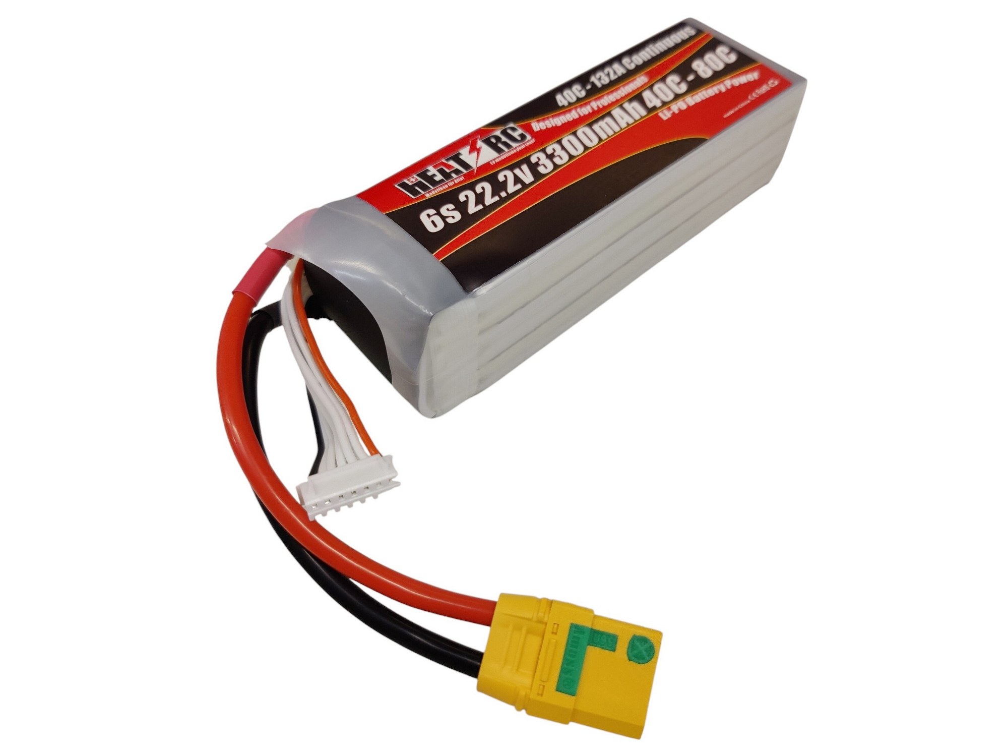 HEAT-RC, LiPo Akku 6S / 22.2V, 3300mAh 40C-80C - XT90 – Bild 2