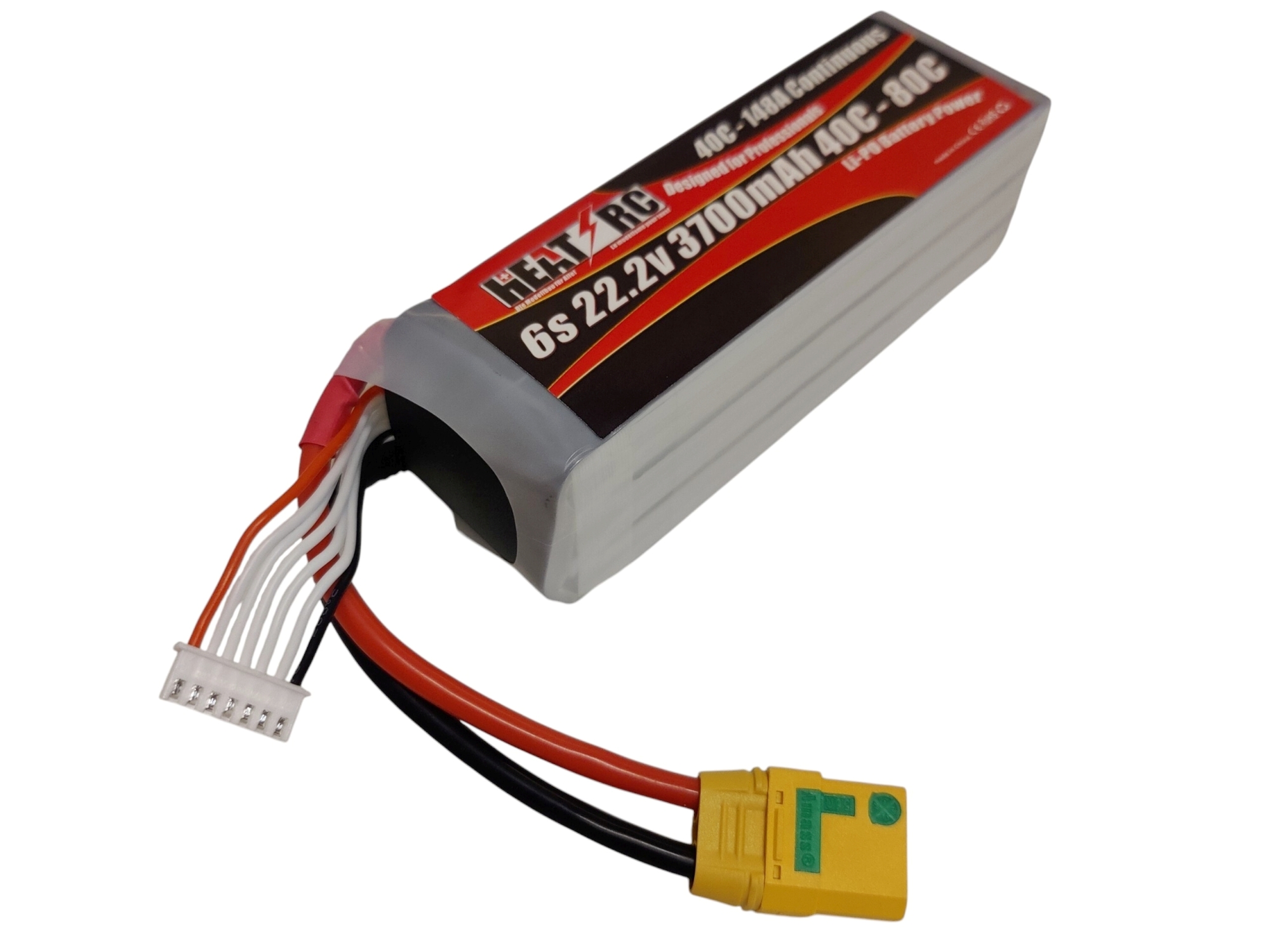 HEAT-RC, LiPo Akku 6S / 22.2V, 3700mAh 40C-80C - XT90 – Bild 2