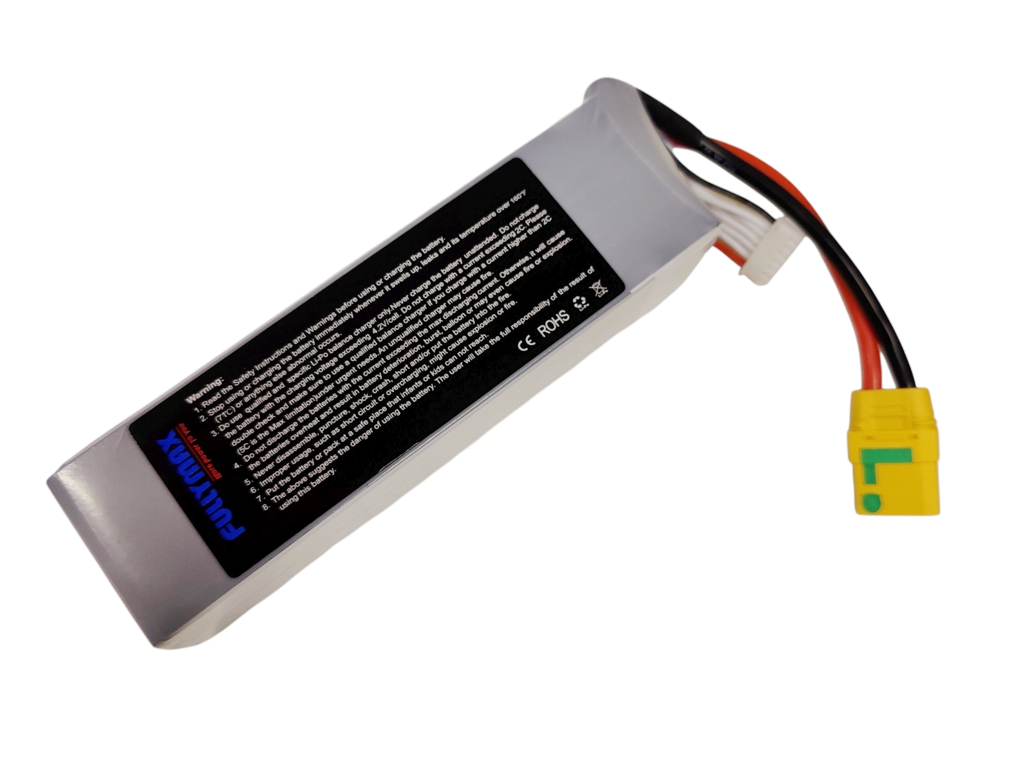 HEAT-RC, LiPo Akku 6S / 22.2V, 5000mAh 40C - XT90 – Bild 3