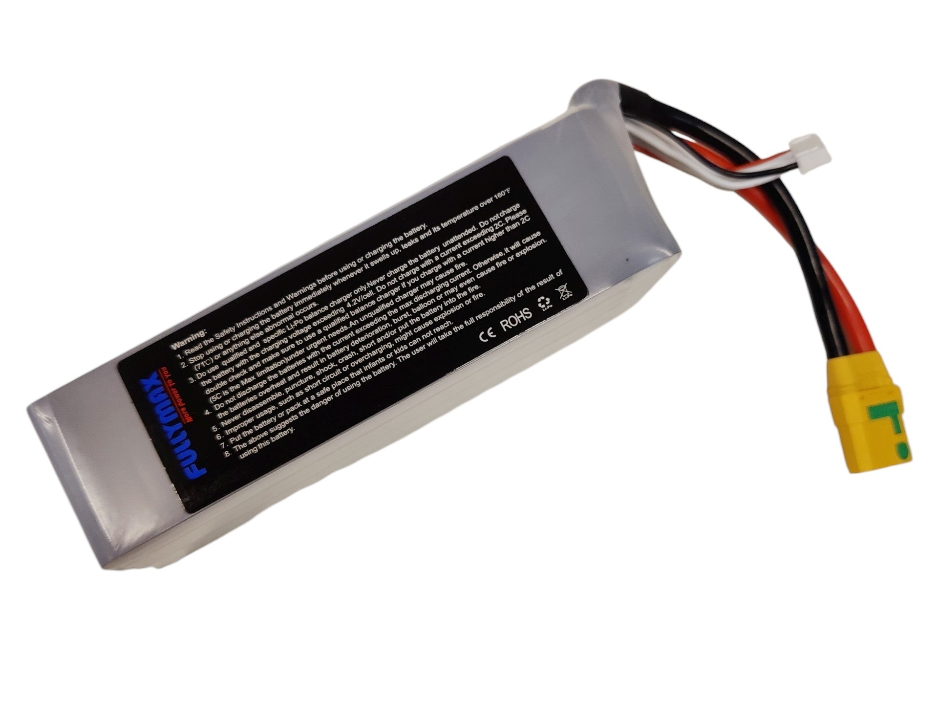 HEAT-RC, LiPo Akku 7S / 25.9V, 5000mAh 40C-80C - XT90 – Bild 3