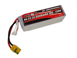 HEAT-RC, LiPo Akku 6S / 22.2V, 5500mAh 70C-120C - XT90