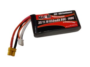 HEAT-RC, LiPo Akku 3S / 11.1V, 850mAh, 80C - XT30 - XLPower Stratos