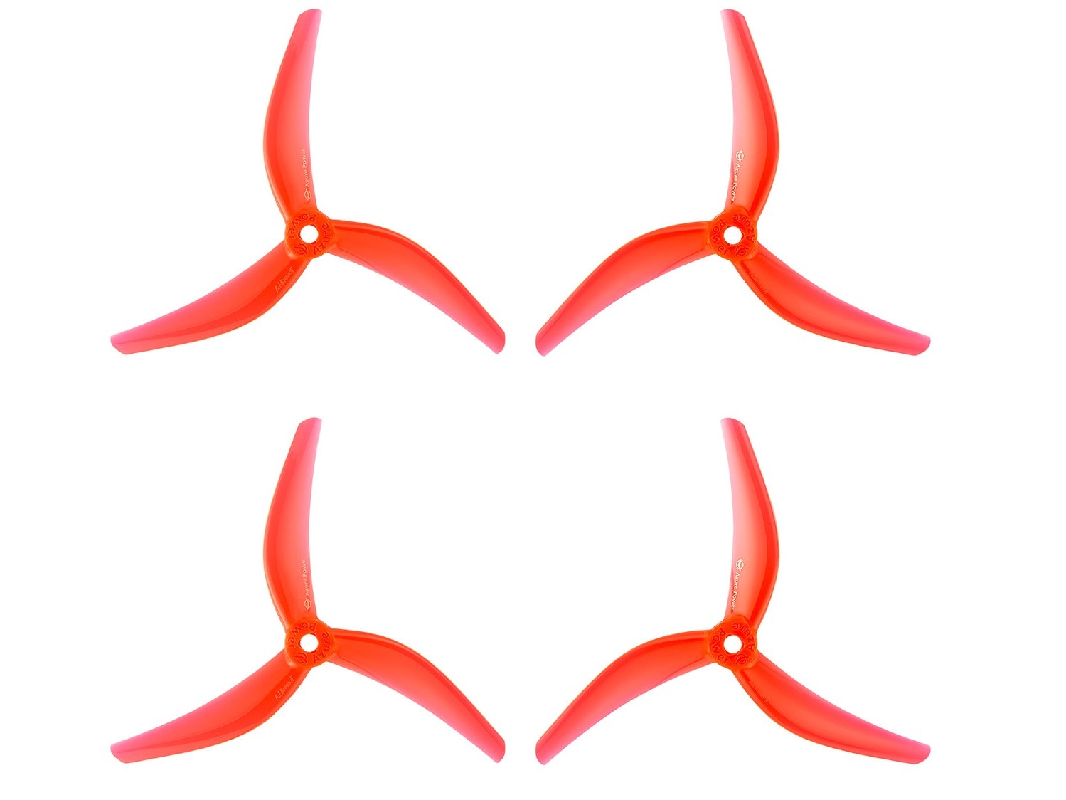 Azure Power FPV Propeller 4838 Johnny Freestyle / 4.8x3.8, 3-Blatt - orange – Bild 2