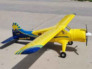 Wasserflugzeug Beaver DHC-2 de Havilland - gelb, Spw 3000mm, ARF-Modell, CYModel