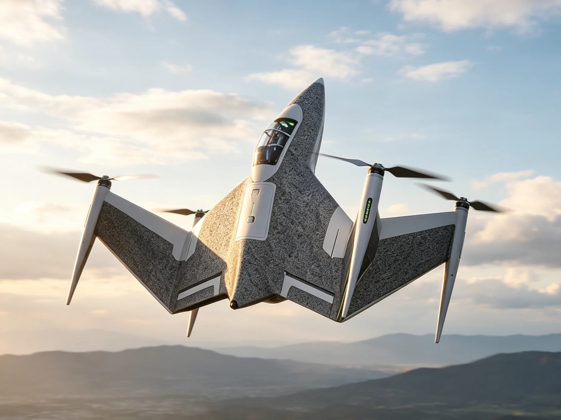 Flywing X-Wing - blau - VTOL RTF-Set mit DJI O4 Air Unit und Goggles N3