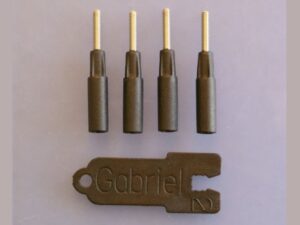 Gabriel CFK Kugelgelenkadapter M2 für Rohr 3x2mm - 4er Set