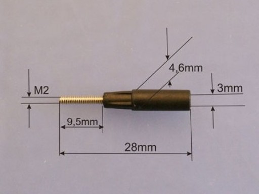 Gabriel CFK Kugelgelenkadapter M2 für Rohr 3x2mm - 4er Set – Bild 2