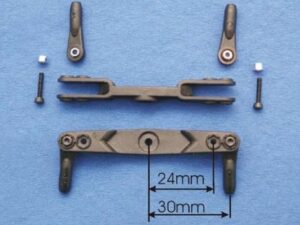 Gabriel CFK Doppelgabelservohebel 24/30mm - 25T-6 Futaba / KST