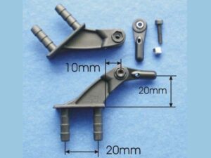 Gabriel CFK Gabelruderhebel 6/20mm mit Kugelgelenk M3