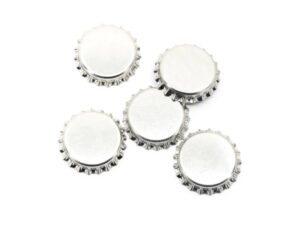 Kegland - Kronkorken - Bierflaschenverschluss 26mm - Set à 100 Stück - Silber