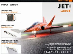 uniLIGHT Set für Sport Jets LARGE Beleuchtungsset - 1.8m - 3.0m - Gen.4